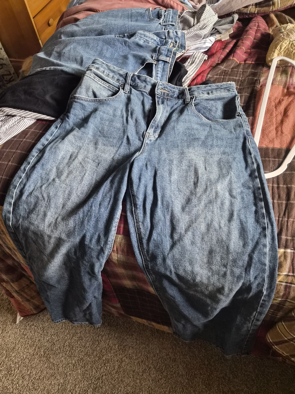 Project Indigo Barrel Relaxed Fit Blue Denim Jeans